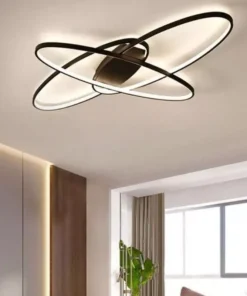 Contemporary Black & White LED Ceiling Light