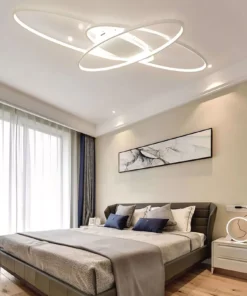 Contemporary Black & White LED Ceiling Light