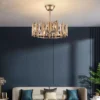 20″ Round Ceiling Fan with LED Light and Remote
