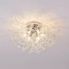 Elegant Gold/Silver Crystal LED Ceiling Light