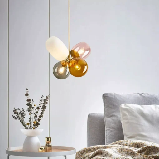 Colorful Glass Ball LED Chandelier - Image 3