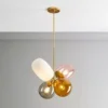 Colorful Glass Ball LED Chandelier