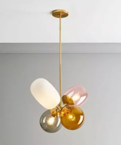 Colorful Glass Ball LED Chandelier