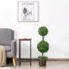 Elegant 36″ Double Ball Topiary Artificial Tree for Indoor & Outdoor Decor