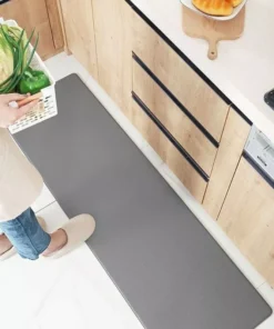 Gray Waterproof Anti-Fatigue Kitchen Mats