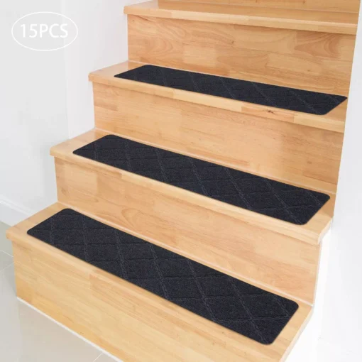 Modern Anti-Slip Indoor Stair Treads for Safety & Decor - Image 2