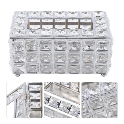 Crystal Facial Tissue Box Holder - Image 3
