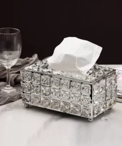 Crystal Facial Tissue Box Holder
