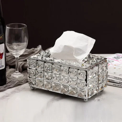 Crystal Facial Tissue Box Holder - Image 2