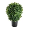 Set of 2 UV Resistant Artificial Boxwood Topiary Ball Trees