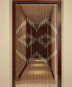Eco-Friendly Bamboo & Wood Beaded Curtain for Doorways