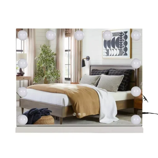 Hollywood LED Touch Screen Vanity Mirror with 13 Bulbs - Image 4