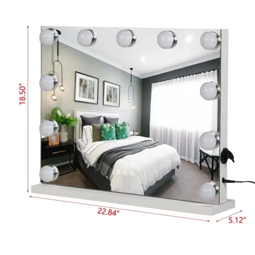 Hollywood LED Touch Screen Vanity Mirror with 13 Bulbs - Image 6