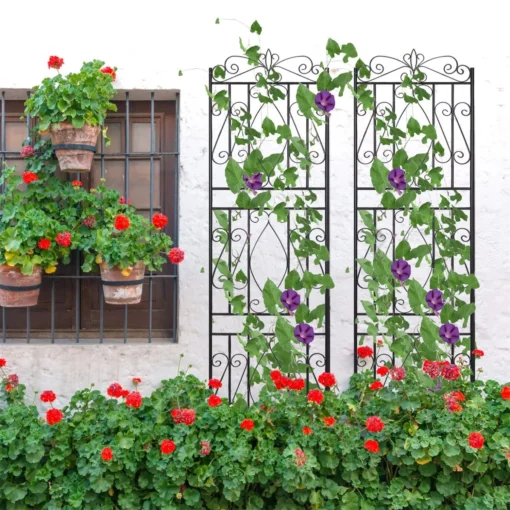 Elegant 2PCS Metal Garden Trellis - Image 2