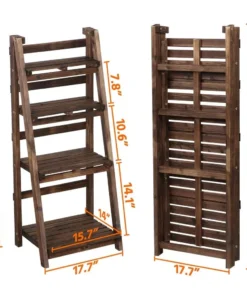 4-Tier Bamboo Plant Stand