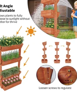 4-Tier Raised Garden Bed