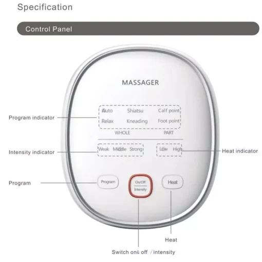 Revitalizing Air Compression Leg & Foot Massager with Infrared Therapy - Image 7