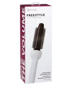 Ionic Ceramic 3-in-1 Styler: Curling, Straightening & Crimping Brush