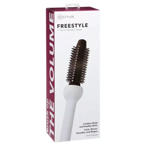 Ionic Ceramic 3-in-1 Styler: Curling, Straightening & Crimping Brush