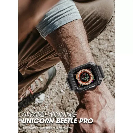 Apple Watch Ultra 49mm Rugged Protective Case with Strap and Screen Protectors - Image 6
