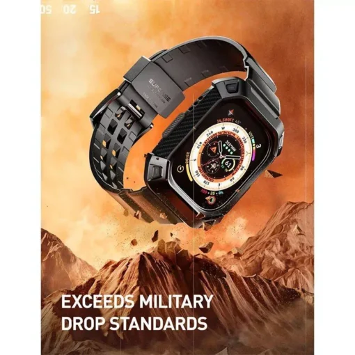Apple Watch Ultra 49mm Rugged Protective Case with Strap and Screen Protectors - Image 5
