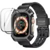 Apple Watch Ultra 49mm Rugged Protective Case with Strap and Screen Protectors