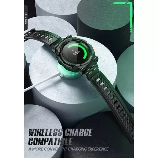 Rugged TPU Watch Band and Screen Protector for Galaxy Watch 6 Classic - Image 6