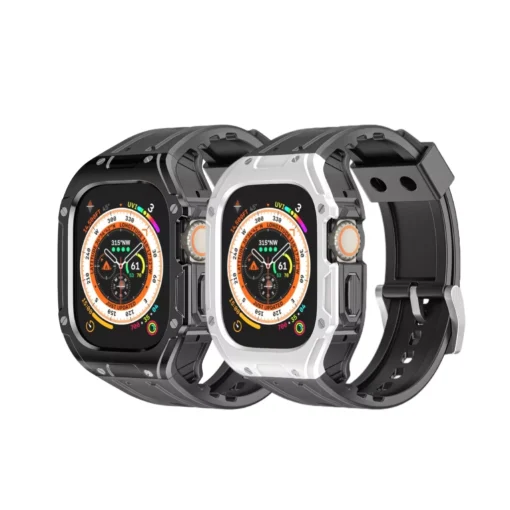 Apple Watch Ultra 49mm Sport Silicone Strap & PC Case Kit - Image 2