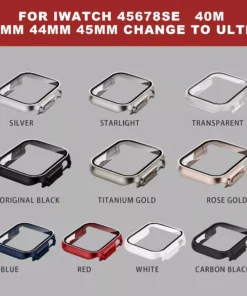 Apple Watch Ultra-Look Case Cover with Tempered Glass
