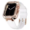 Luxury Diamond Stainless Steel Strap & Case for Apple Watch