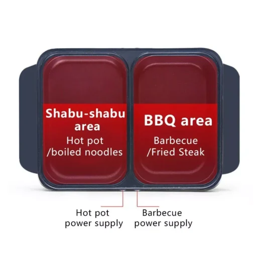 1200W Multifunctional Electric BBQ Grill & Hot Pot - Image 5
