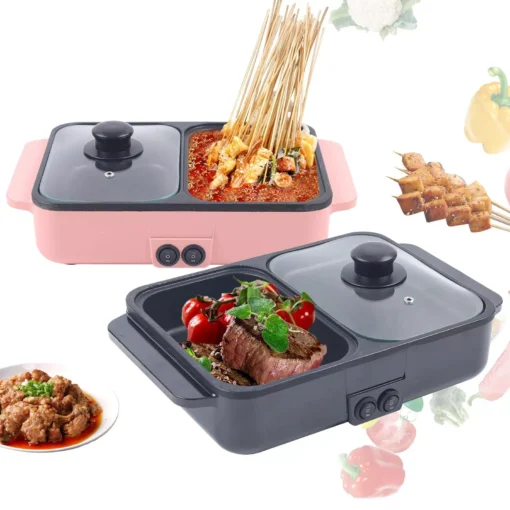 1200W Multifunctional Electric BBQ Grill & Hot Pot - Image 3