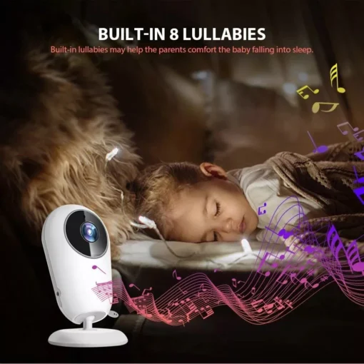 Wireless 4.3″ Video Baby Monitor with Night Vision, Intercom, and Temperature Sensor - Image 5