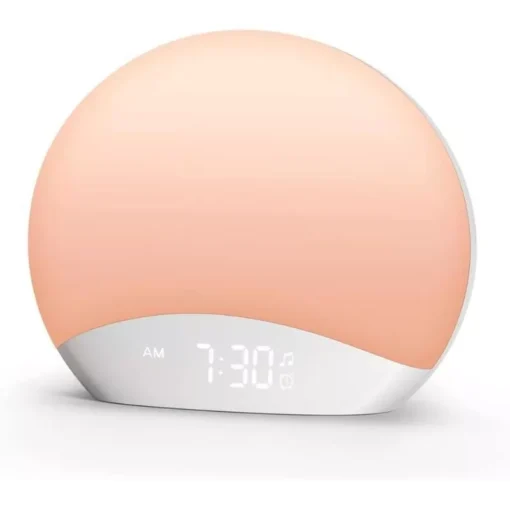 Wake Up Light & Sound Machine Alarm Clock with Night Light