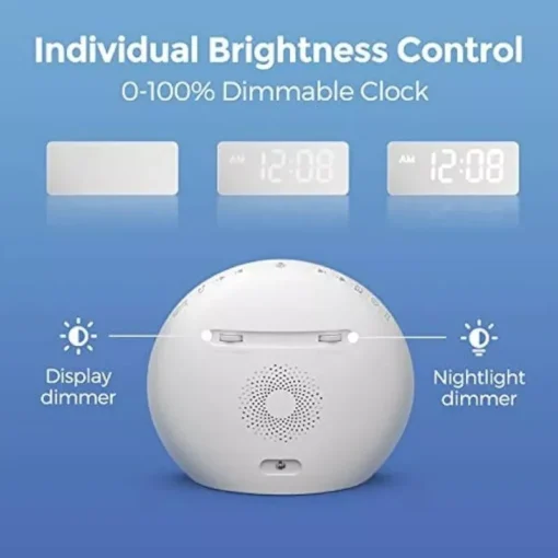 Wake Up Light & Sound Machine Alarm Clock with Night Light - Image 6