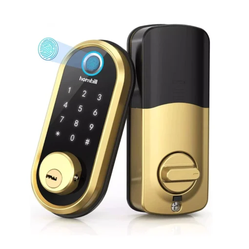 WiFi Enabled Smart Door Lock with Biometric Fingerprint, IC Card, and Remote Unlock