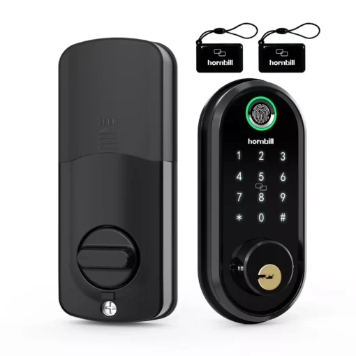 WiFi Enabled Smart Door Lock with Biometric Fingerprint, IC Card, and Remote Unlock