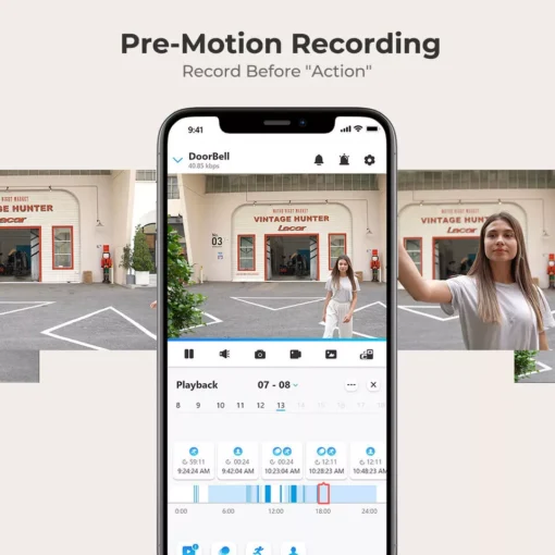 Smart Video Doorbell with Chime, WiFi & PoE, Human Detection, Works with Alexa & Google Assistant - Image 7