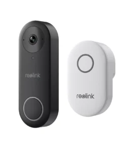 Smart Video Doorbell with Chime, WiFi & PoE, Human Detection, Works with Alexa & Google Assistant