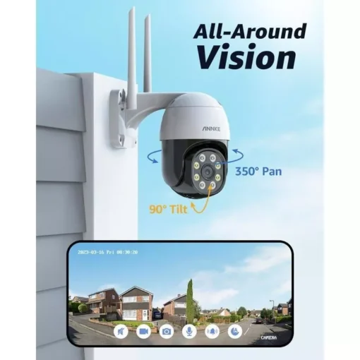4MP High-Definition WiFi Security Camera with Color Night Vision & Motion Detection - Image 2