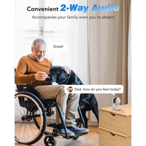 4MP High-Definition WiFi Smart Indoor Camera with Human Sound Detection and Alexa Compatibility - Image 7