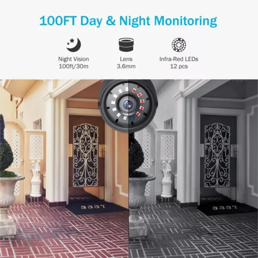 1080P Full Color Night Vision Security Bullet Camera - Image 7