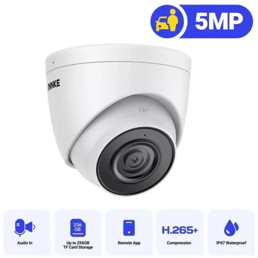 5MP HD PoE Security Camera with Audio & Night Vision - Image 2
