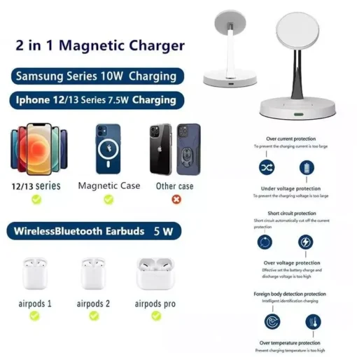 3-in-1 Qi Fast Wireless Charging Station - Image 4