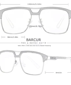 Stainless Square Polarized Sunglasses for Men