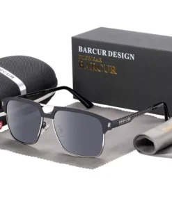 Stainless Square Polarized Sunglasses for Men