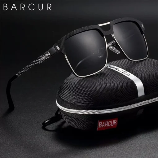 Stainless Square Polarized Sunglasses for Men