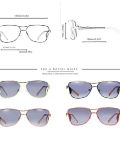 Luxurious Oversized Polarized Sunglasses with Gradient Lens