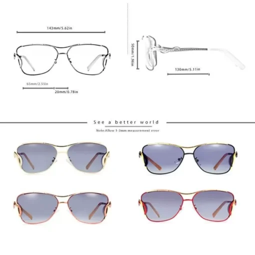 Luxurious Oversized Polarized Sunglasses with Gradient Lens