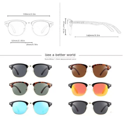 Classic Polarized Wooden Sunglasses